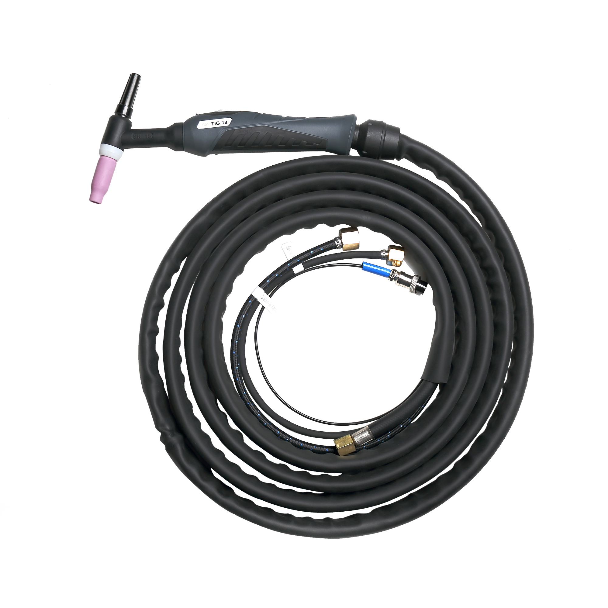Torche De Soudage TIG Refroidie à L'eau WP18 - Câble 4m, Connecteur 16mm, Courant 350A, Ergonomique, Pour Soudeuse TIG